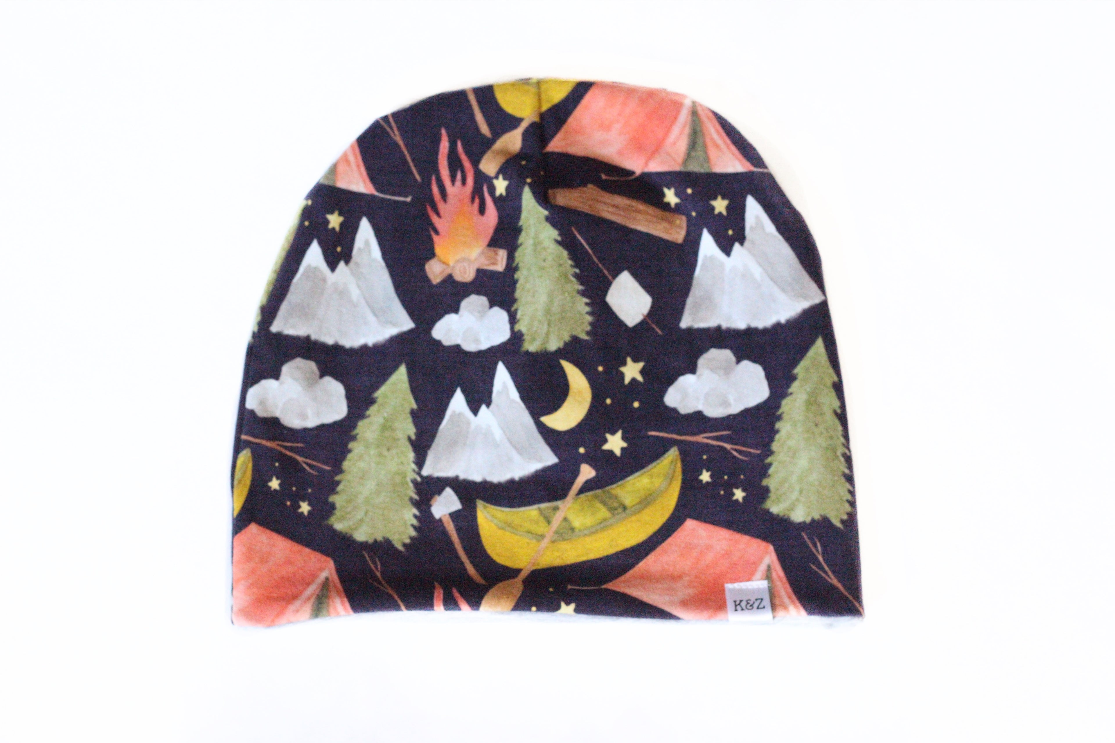 Child Size Camping Reversible Slouchy Beanie