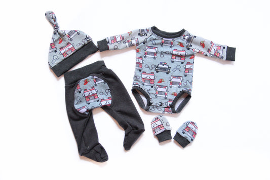 Rescue Vehicle Newborn Set