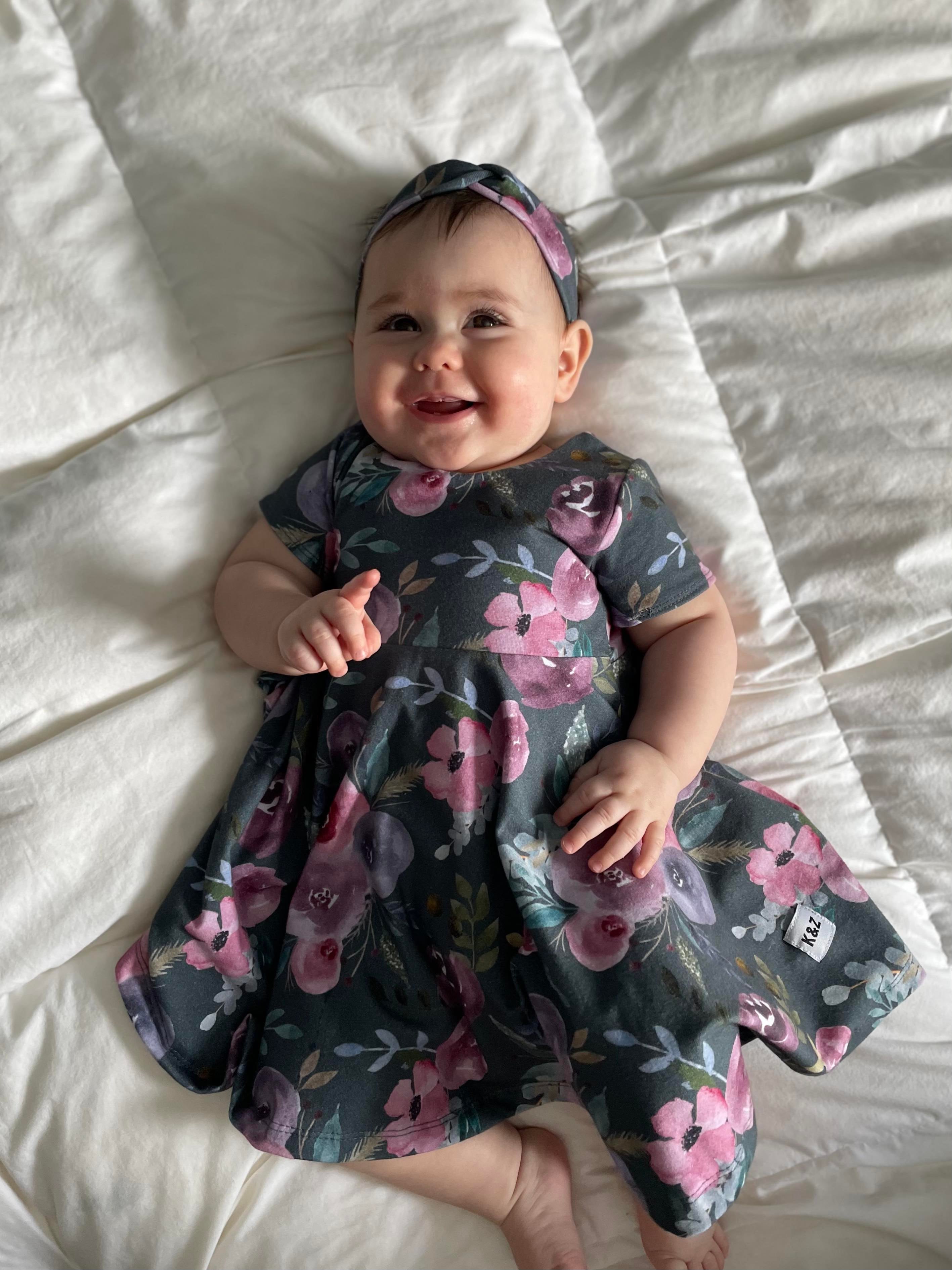 Watercolour Floral Twirl Dress