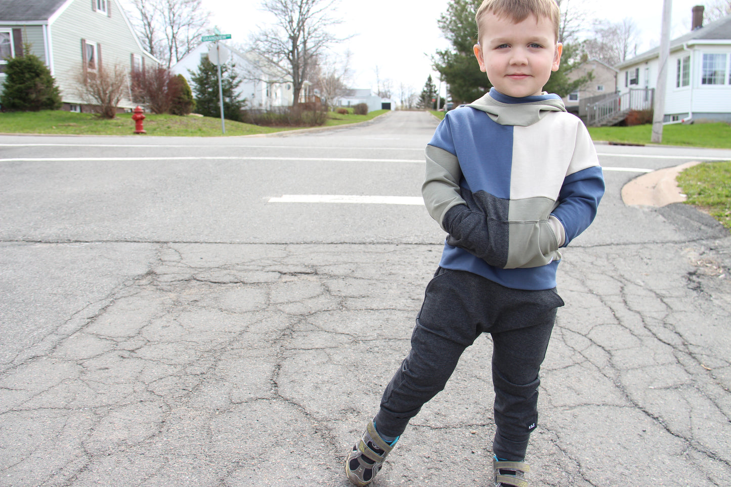 Neutral Boy ColourBlock Hoodie - Grow With Me