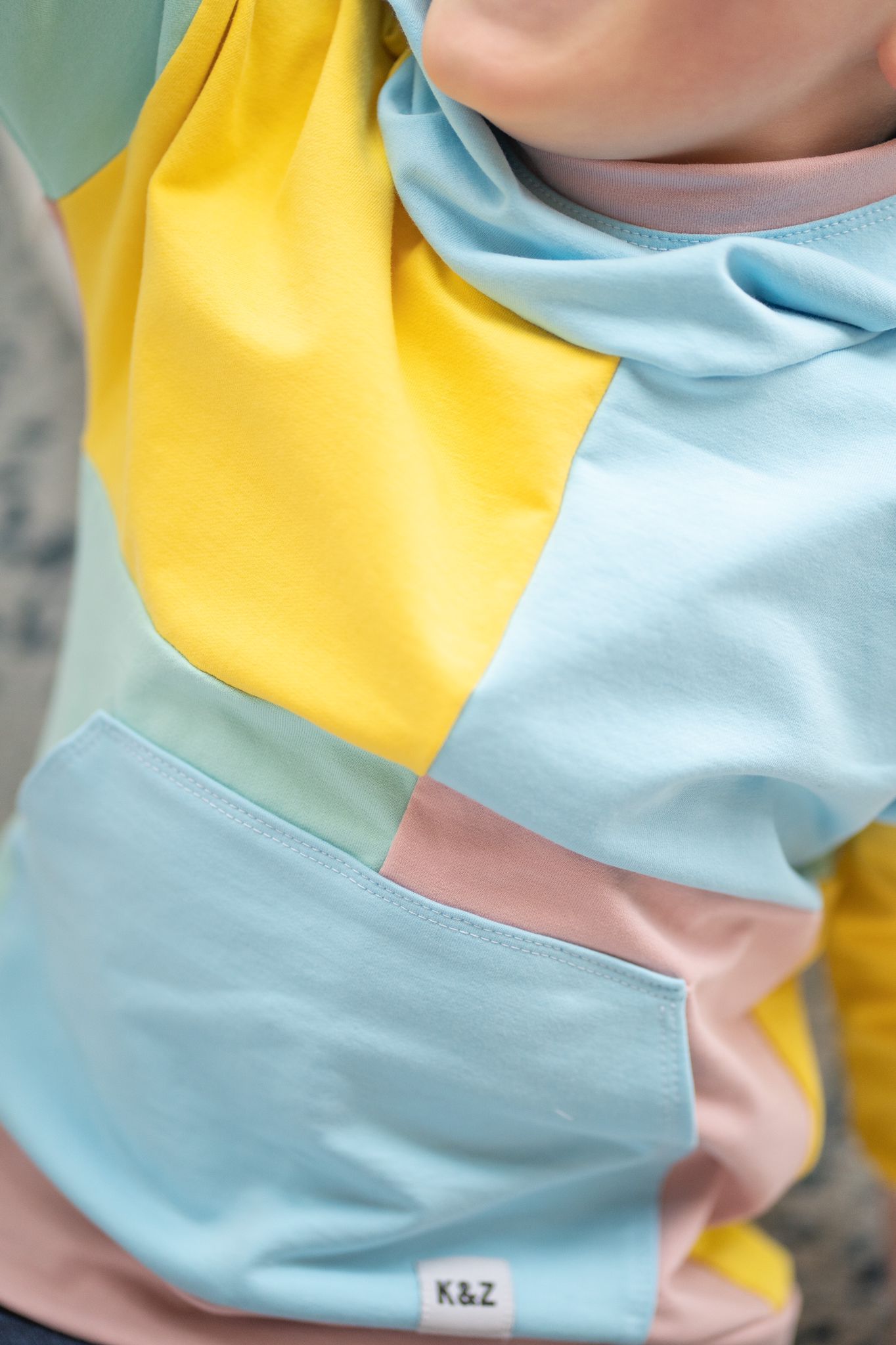 Pastel ColourBlock Hoodie - Grow With Me