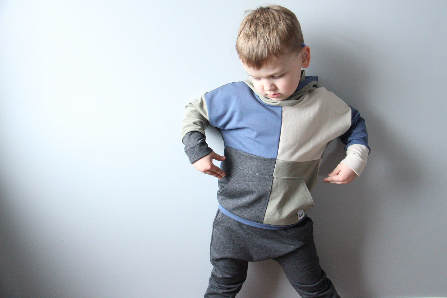 Neutral Boy ColourBlock Hoodie - Grow With Me