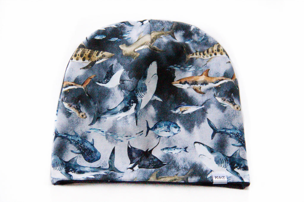 Child Sea Creatures Reversible Slouchy Beanie