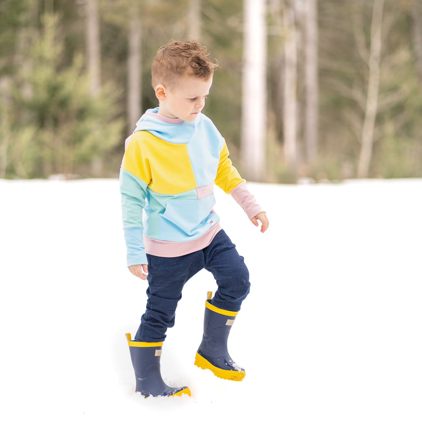 Pastel ColourBlock Hoodie - Grow With Me