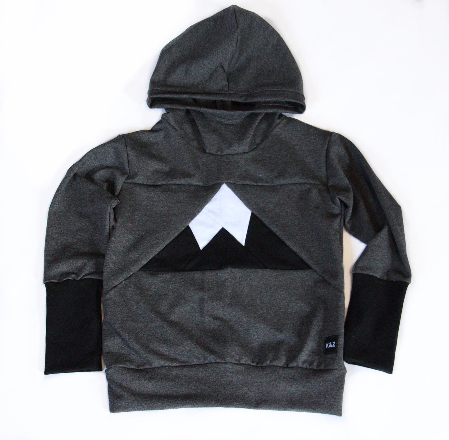 Mountain Front Hoodie - Charcoal / Black