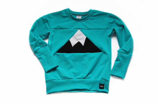 Mountain Front Grow Sweater - Turquoise