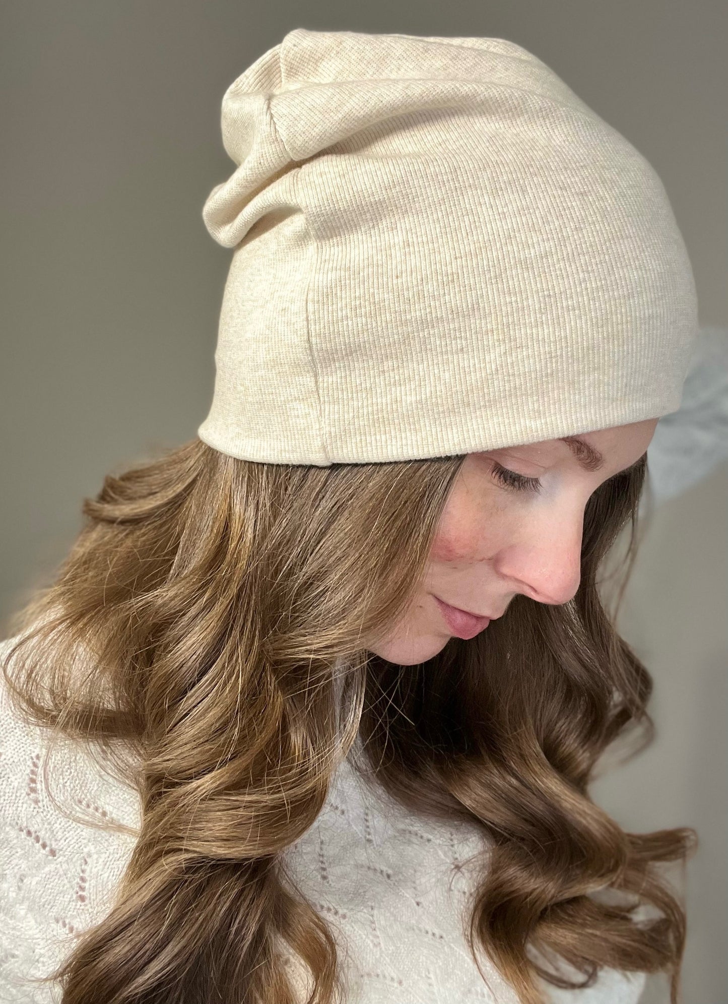 Bamboo Ribbing Slouchy Beanie