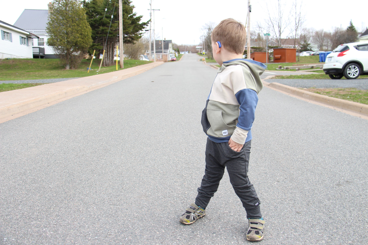 Neutral Boy ColourBlock Hoodie - Grow With Me