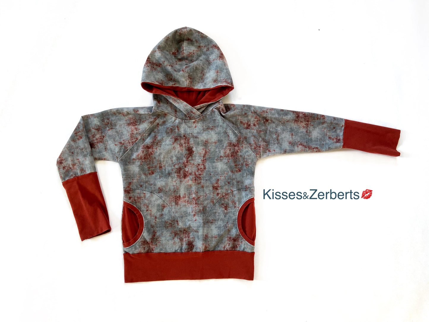 Standard Grow Hoodie - Rust Distressed