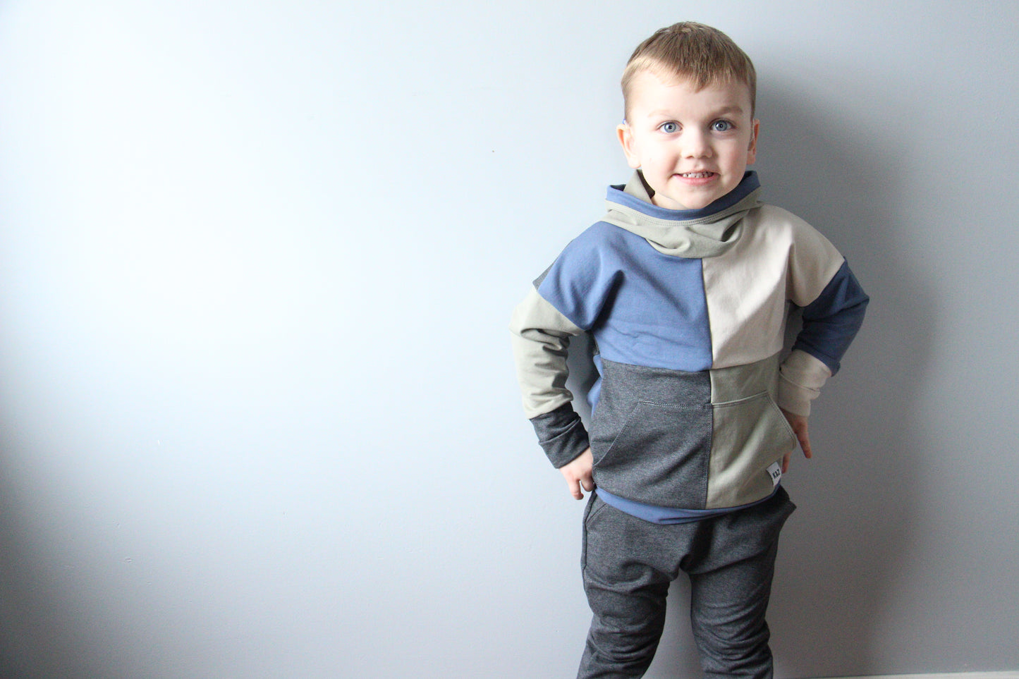 Neutral Boy ColourBlock Hoodie - Grow With Me